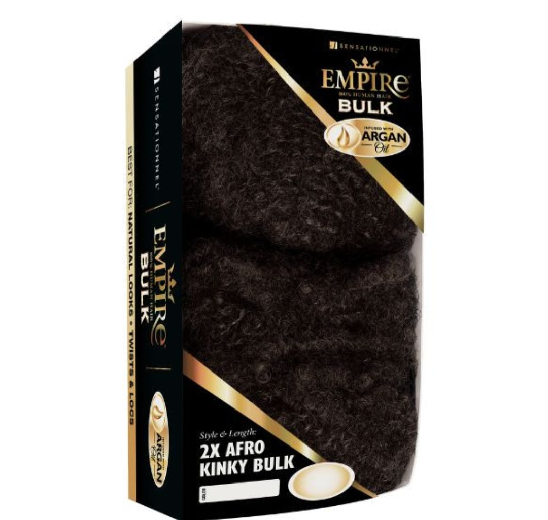 Empire Human Hair Afro Kinky Bulk 12"