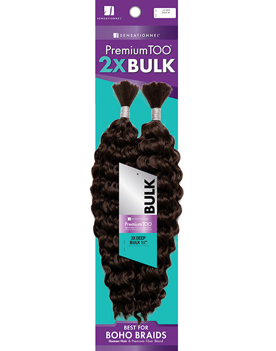 Premium TOO 2X BULK BOHO- Water Wave Curls 18"